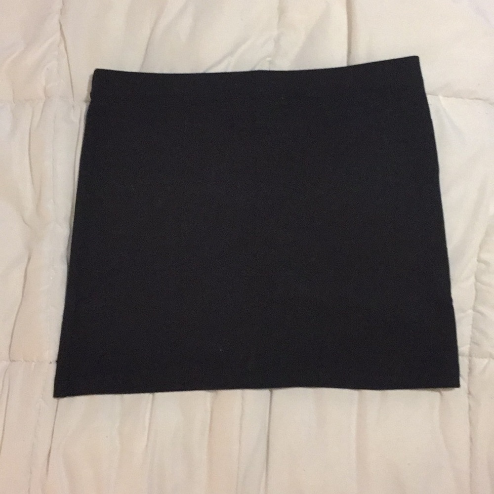 Black mini skirt
